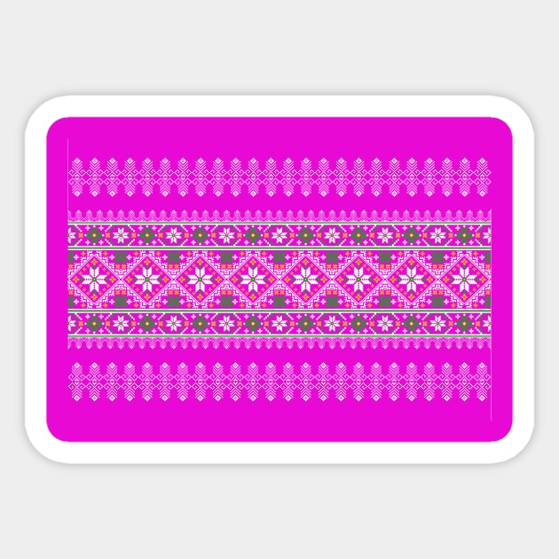 beautiful flower pattern pink background Sticker by noke pattern